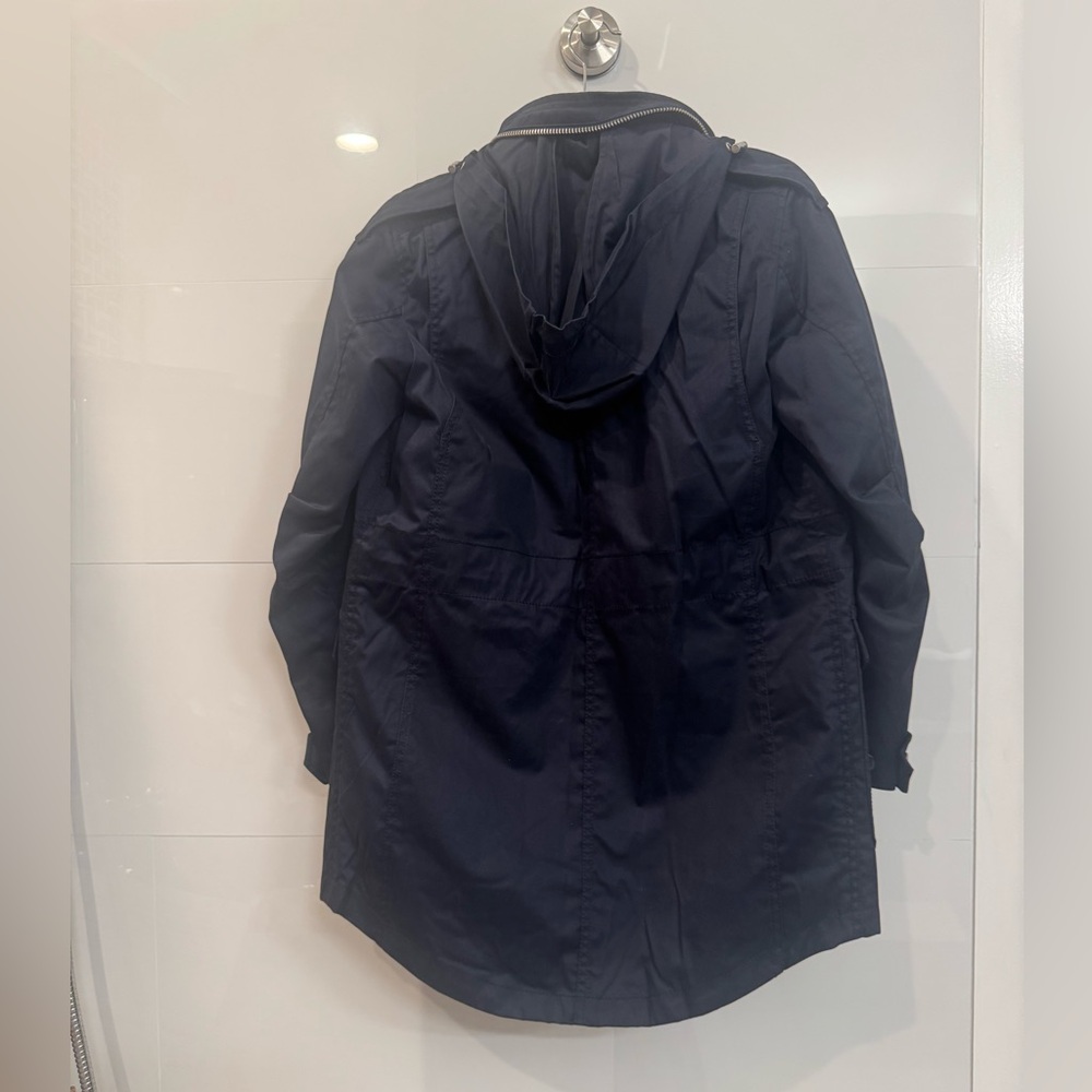 Coach Jacket Navy XS Removable Liner Hooded  NWOT - Picture 12 of 12